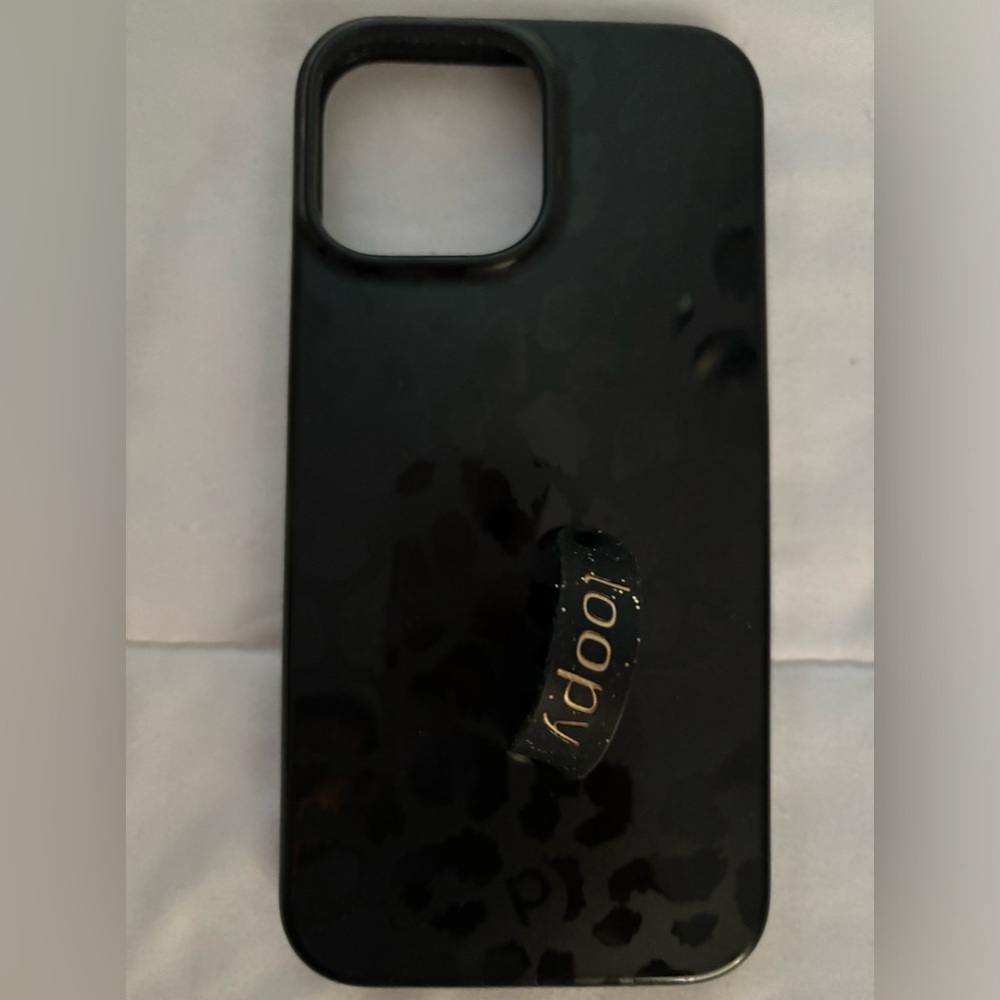 Black leopard Loopy case for IPhone 13 promax
